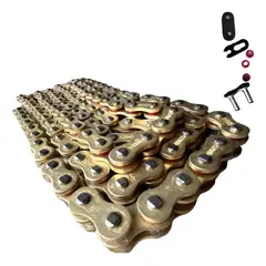 GENUINE - Cadena 520ho - 120l Con Oring Moto Dorada Reforzada