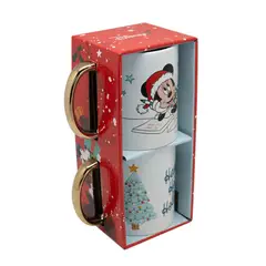 KEEP - Set 2 Tazas 350mL Navideña Classic Ceramica Menaje