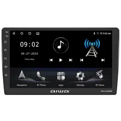 AIWA - Radio Auto Android 2 Din QLED 10'' 4gb Ram AW-A1040BS
