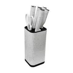 GENERICO - Set de Cuchillos 7 Piezas – Acero Inoxidable con Soporte