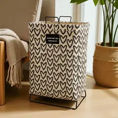 GENERICO - Cesta Canasto para ropa sucia Plegable Heart