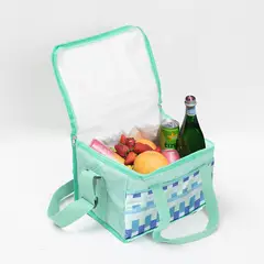 MASHINI - Bolsa Térmica Cooler Picnic Portátil 34x22x25 Cuadros.