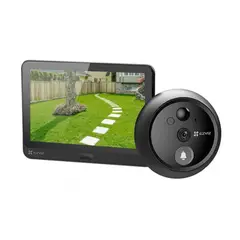 EZVIZ - Timbre Mirilla Wifi Hp4 Graba Contestas Desde App Color Negro