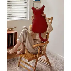 GENERICO - Cojin de Gato para decorar o apego para niños Extra Suave