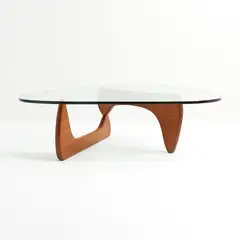 KLIK - Mesa de Centro Ola con Madera y Vidrio