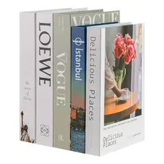 GENERICO - Set De Libros Decorativos Falsos - Estilo Vogue Loewe X3
