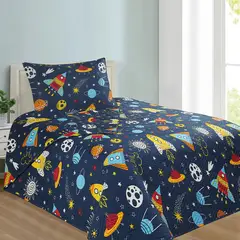 DORAL - CUBRECAMA QUILT INFANTIL COHETES HOTPRESS KIDS 1.5 PLAZA