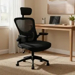VIDITA - Silla De Escritorio Ergonómica Oficina Ejecutiva Soporte Lumbar Biónico Reposacabezas Ajustable