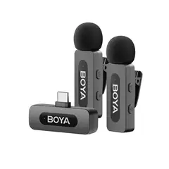 BOYA - Micrófono inalámbrico V20 para celular USB C con cancelación de ruido