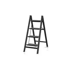 GENERICO - Escaleras Plegables Escaleras Multiproposito Metalica 4nivel Negro