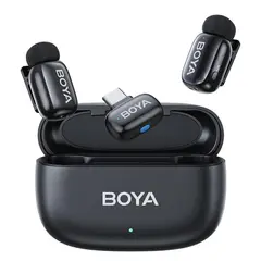 BOYA - Micrófono Inalámbrico mini 2 para Celular iPhone 15/16 USB-C con IA