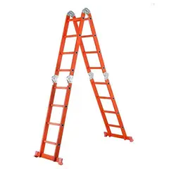 DOER - Escalera multipropósito plegable ultra resistente 4x4 4.5 Mtrs