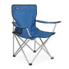 NATIONAL GEOGRAPHIC - Silla Plegable Camping Kenai Apoyabrazos Azul Nat Geo