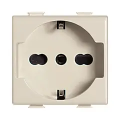 BTICINO - Módulo Enchufe Schuko 10-16A 2P+T 250V Marfil Matix