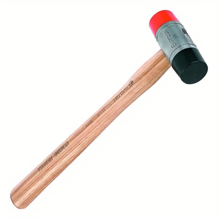 MARTILLO GOMA/PLASTICO 42 MM. MANGO DE MADERA