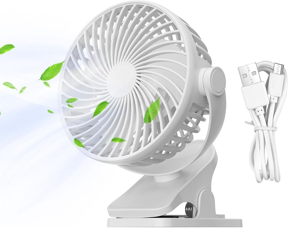 3 Modes Ventilador Portatil USB Con Clip Multiusos