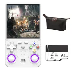 BRO TOUMI - Consola Portatil Retro Game R36S Ultra 64GB Blanco