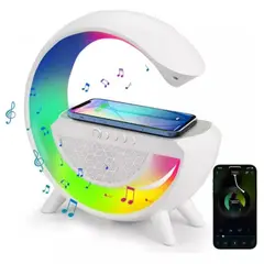 GENERICO - Lampara G parlante bluethoo luces RGB Radio Cargador
