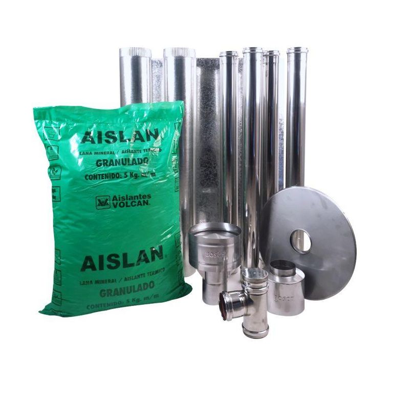 KIT INSTALACION PELLET 80MM X4MT