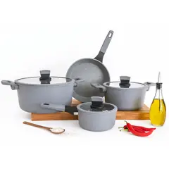 KITCHENWARE - Pack Batería de Cocina Profesional KW Forged Aluminum Ceramic / Gray