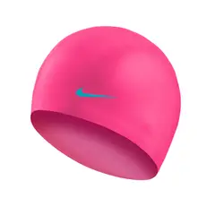 NIKE - Gorro de natación YOUTH SOLID SILICONE Unisex niños Rosa