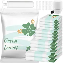 TNAKIEX - 12 Pza Bolsas De Almacenamiento Al Vacío Para Ropa Y Edredón.