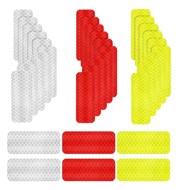 30pcs Stickers Adhesivos Reflectantes Revisión Técnica Motos