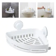 KINDA NICE - Estante De Baño Con Ventosas Sin Taladrar Color Blanco