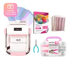 CINCH - Kit Encuadernadora Rosa + Papelería para Agendas