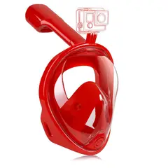 GENERICO - Mascara Snorkel Mascara Buceo Snorkel Fullface Go Pro - Rosa - Tamaño Único