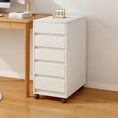 GENERICO - Mueble Archivador Oficina 5 Cajones Con Ruedas 30x37x72cm