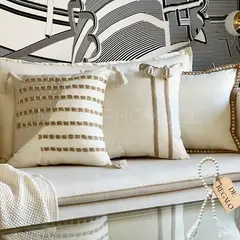 MANDIRHOME - SET 3 FUNDAS RÚSTICAS PREMIUM + REGALO