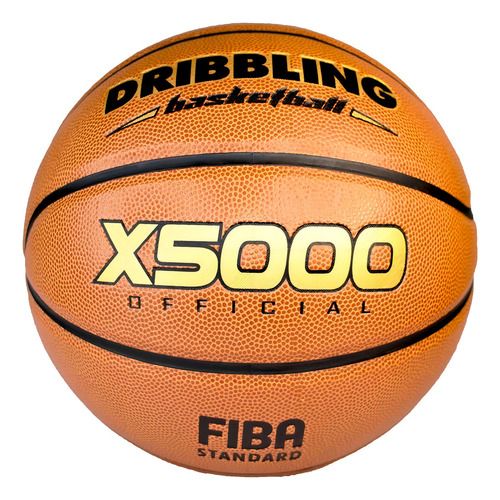 Balón Basketball Basquetbol X5000 N° 7 Drb Cuero Pu Color Naranja Oscuro
