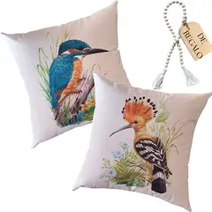 MANDIRHOME - SET 2 FUNDAS COJÍN ESTAMPADAS - BOTÁNICO 2 + REGALO