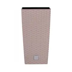 STERN - Macetero alto cuadrado Rato 32.5 x 32.5 cm mocca