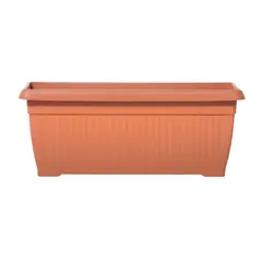 STERN - Jardinera rectangular Terra 60 cm x 25.7 cm terracota