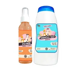 MASCOKITS - Kit Para Perro Shampoo Seco Colonia Durazno-Coco