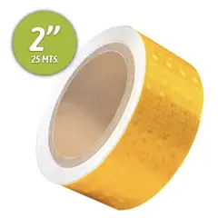 DALI - Cinta Reflectante Amarilla 25 m x 48 mm – Alta Visibilidad