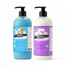 MASCOKITS - Pack Shampoo Para Perro Hipoalergénico + Pelaje Blanco 1 Lt