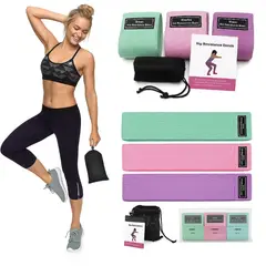 MOVI - SET 3 BANDAS DE RESISTENCIA PARA GLUTEOS Y PIERNAS