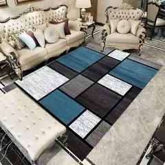 GENERICO - Alfombra para Living con Antideslizante Diseños Tridimensionales 240x200cm