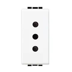 BTICINO - Módulo Enchufe 2P+T 10A 250V Blanco Living Light