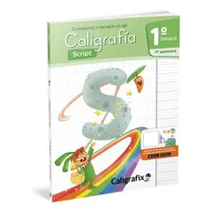 CALIGRAFIX - Cuaderno Caligrafia Script 1 Basico 1 Semestre