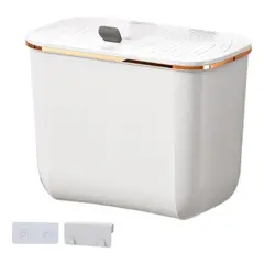 EVERSO - Cubo De Basura Colgante Con Tapa 7 Litros Basurero Cocina