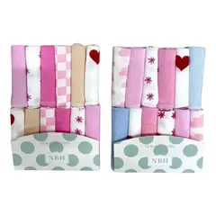 GENERICO - Set 12 Toallas Tutos Para Bebes Pañuelo Suave Recién Nacido