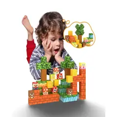 MINECRAFT - Juguete Cubo Magnético 117 piezas diseño Mine-cratf