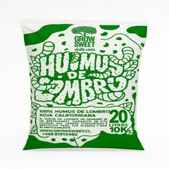 GROW SWEET - Humus De Lombriz Roja 20 Litros – Abono Orgánico Natural