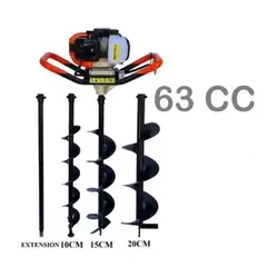 ALTERNATIVE - Barreno Ahoyador 63cc + 3 Brocas + Extension - Licencia Japones