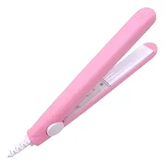 GENERICO - Mini Plancha Alisador Cabello Ceramica Rosa