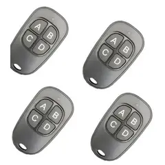 VELOTI - Pack 4 Controles Remotos Portón 4 Botones Varias Marca